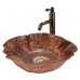 Egypt gift shops Red Pure Copper Vessel Bathroom Fire Flame Burnt Natural Lavatory Sink Bowl Woman Toilet Hand Wash - B01KT2IOOC